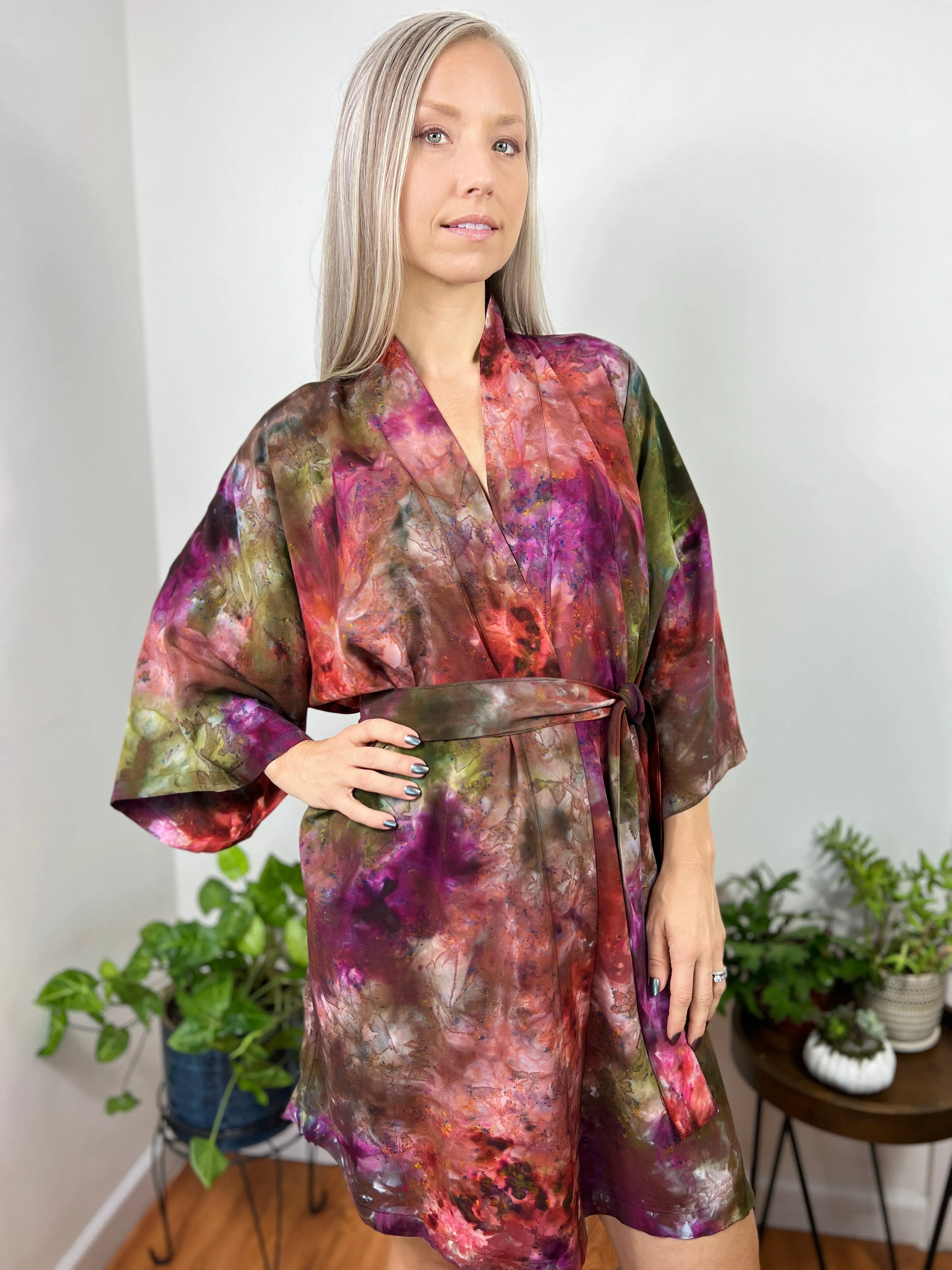 Kimono robe (storm clouds)