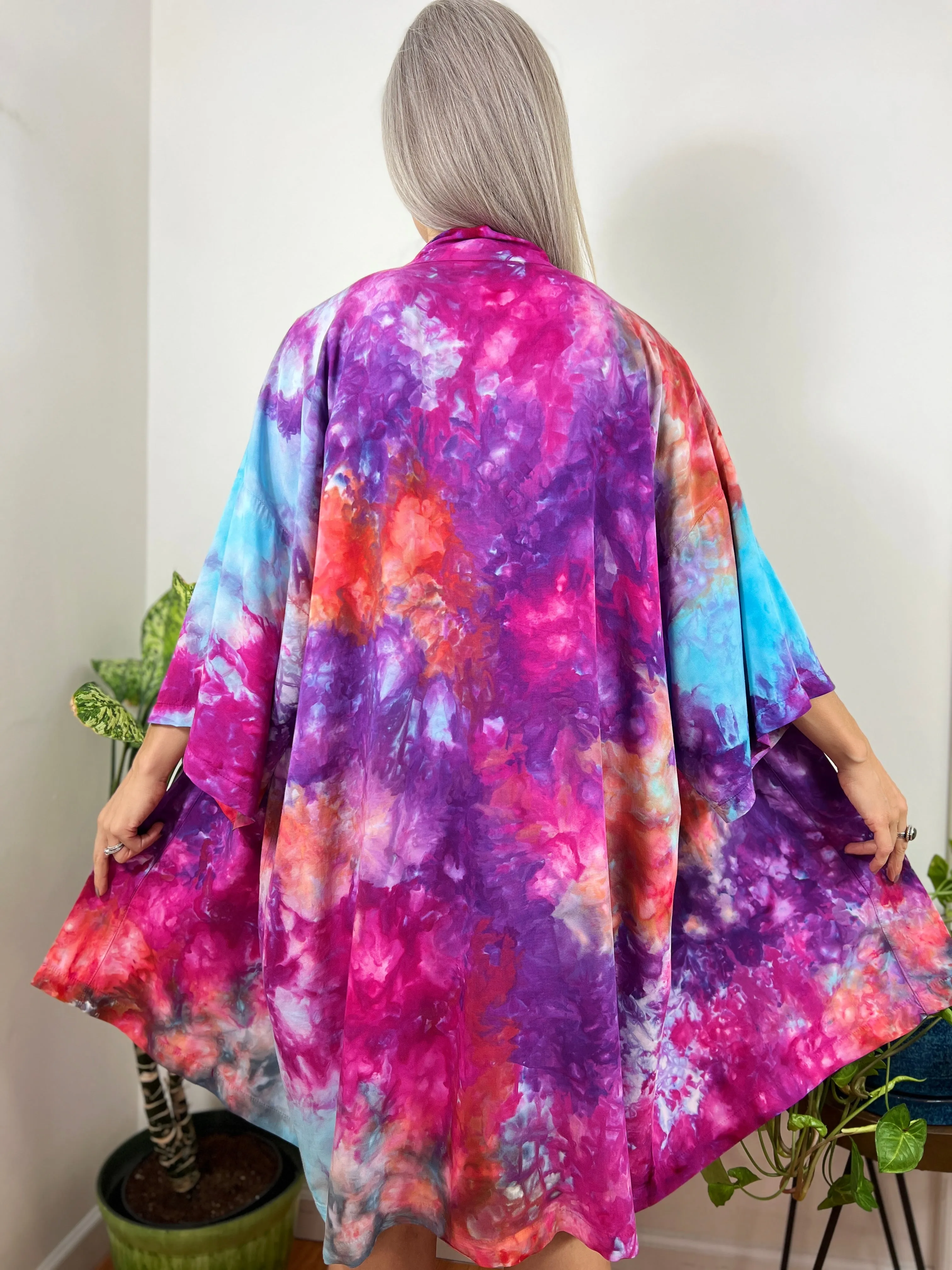 Kimono robe (storm clouds)