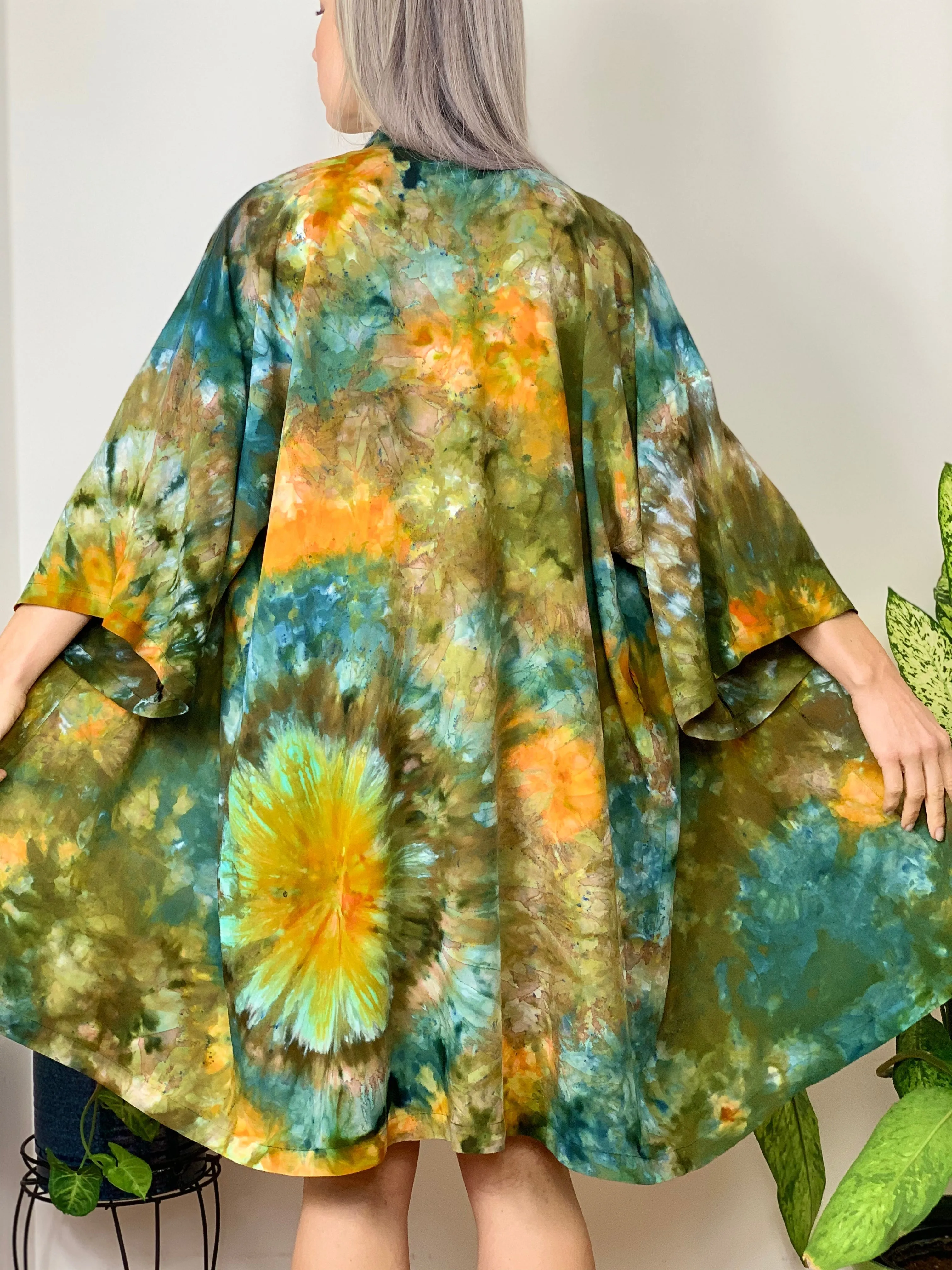 Kimono robe (storm clouds)
