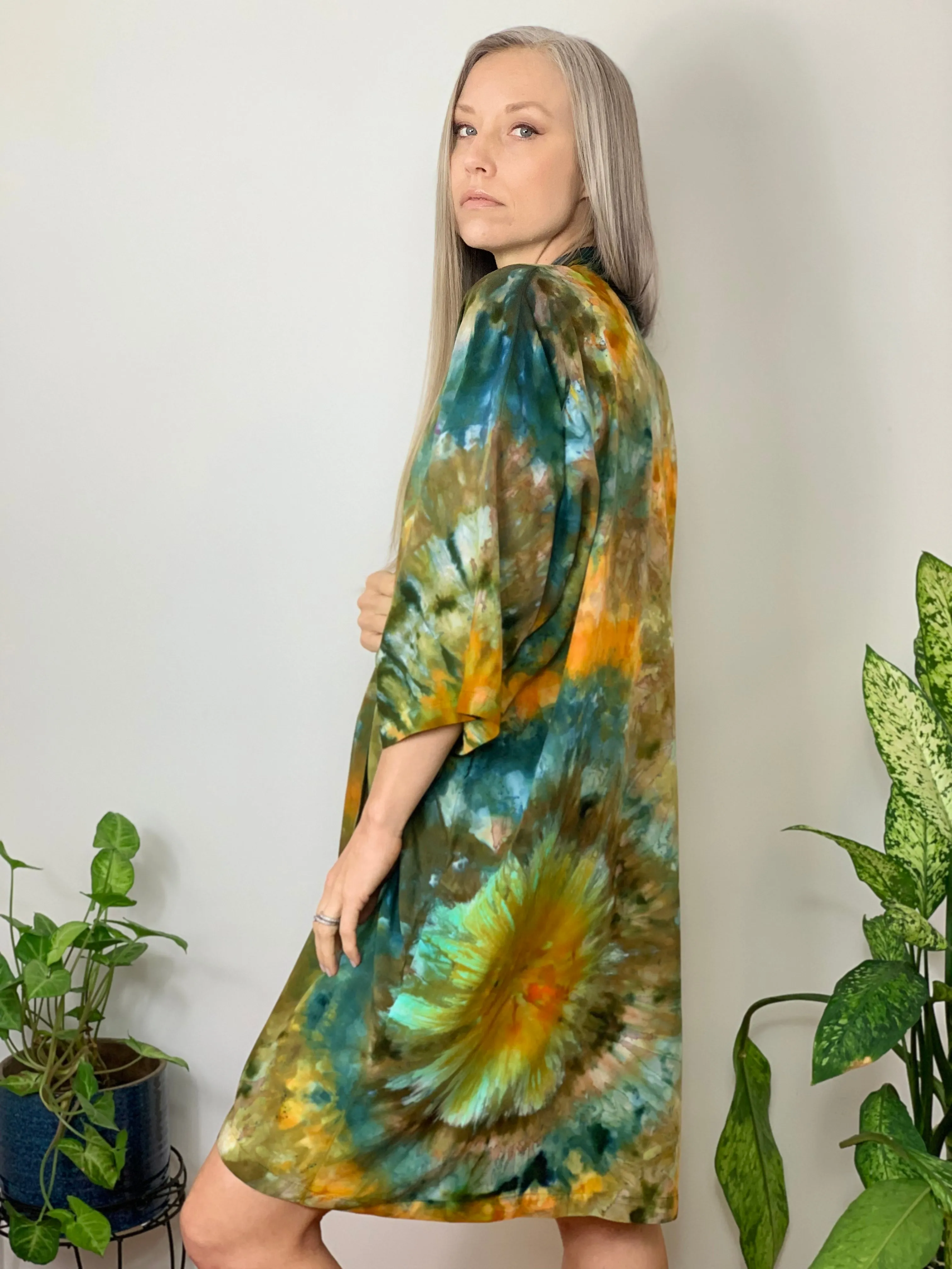 Kimono robe (storm clouds)
