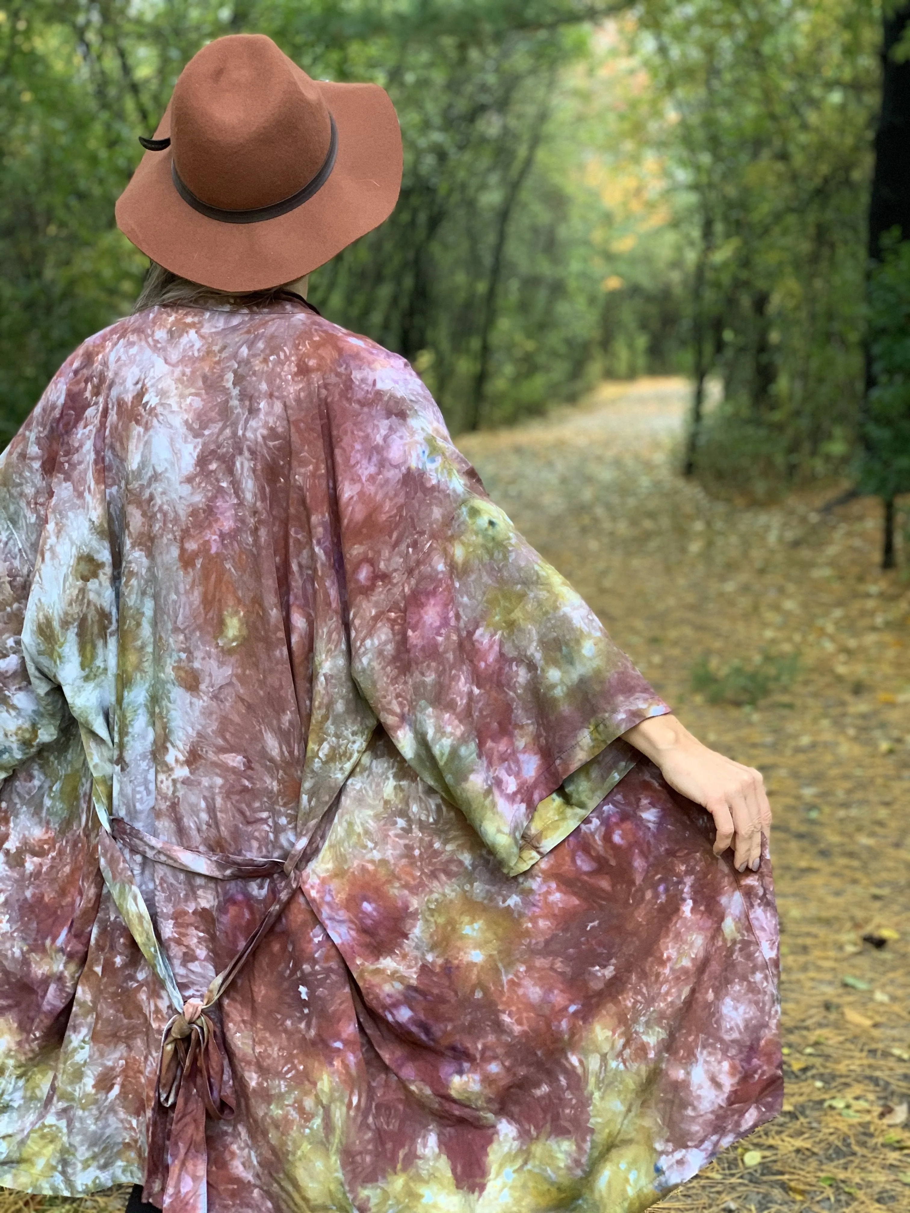 Kimono robe (storm clouds)