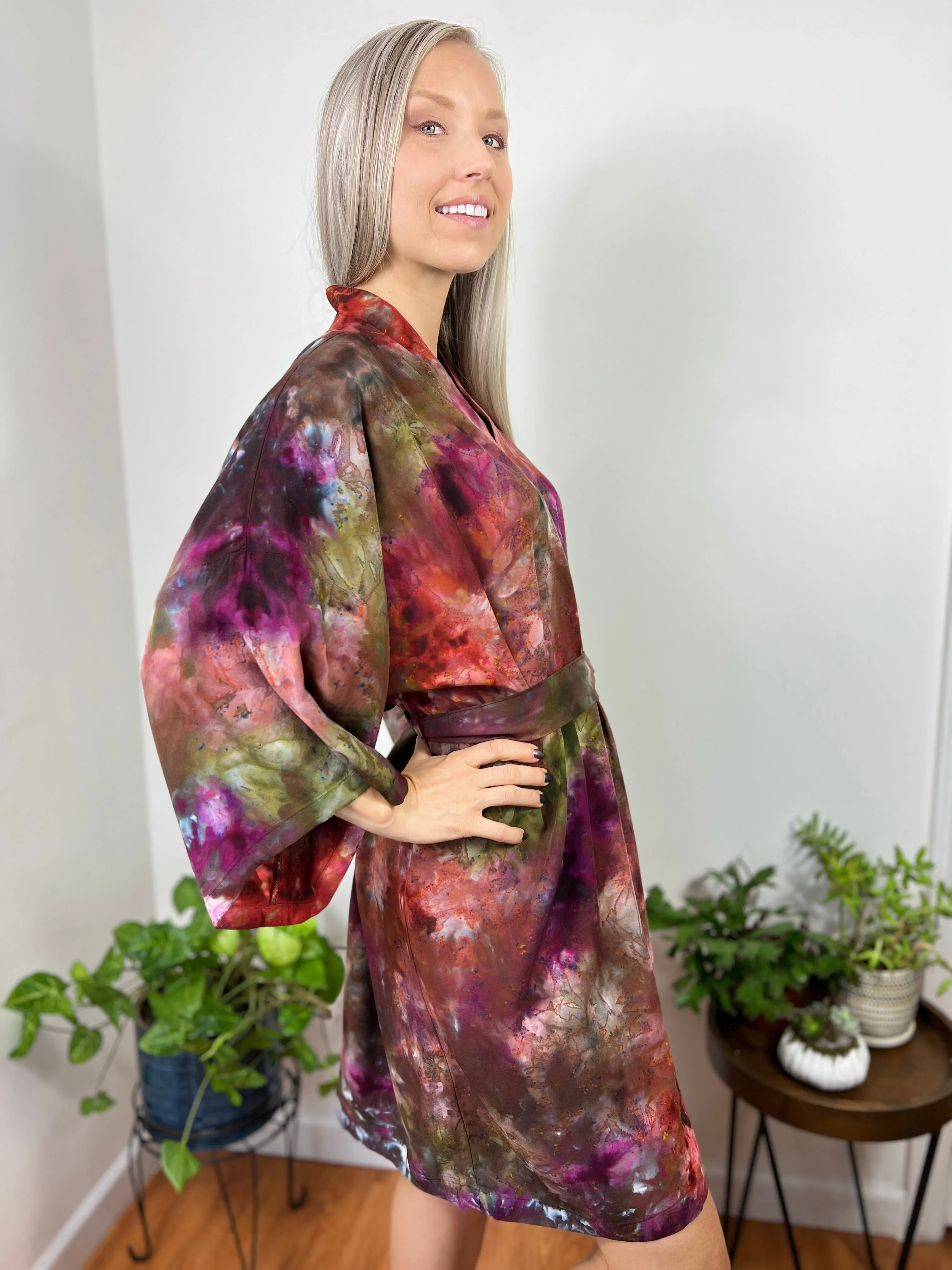 Kimono robe (storm clouds)