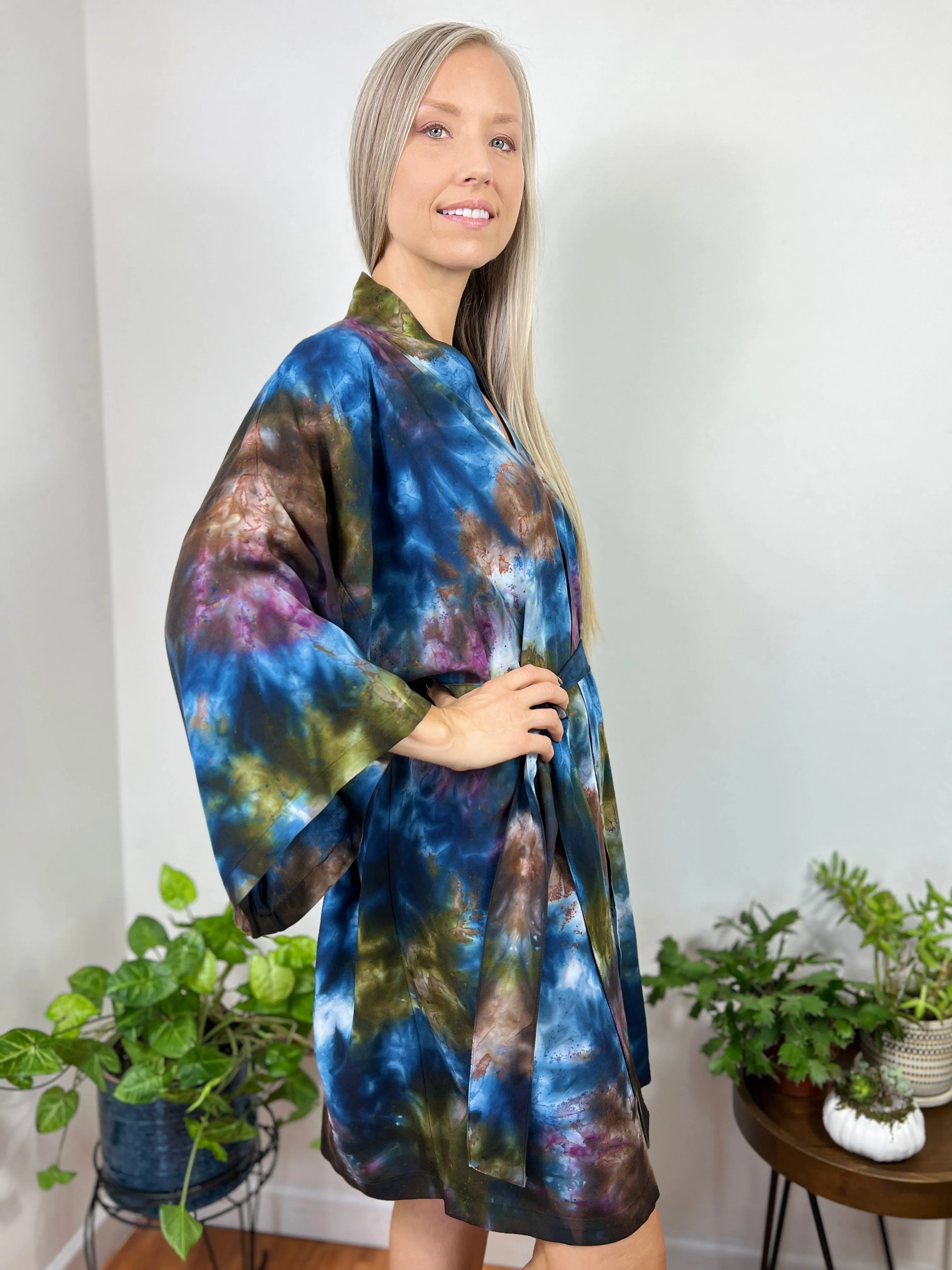 Kimono robe (storm clouds)