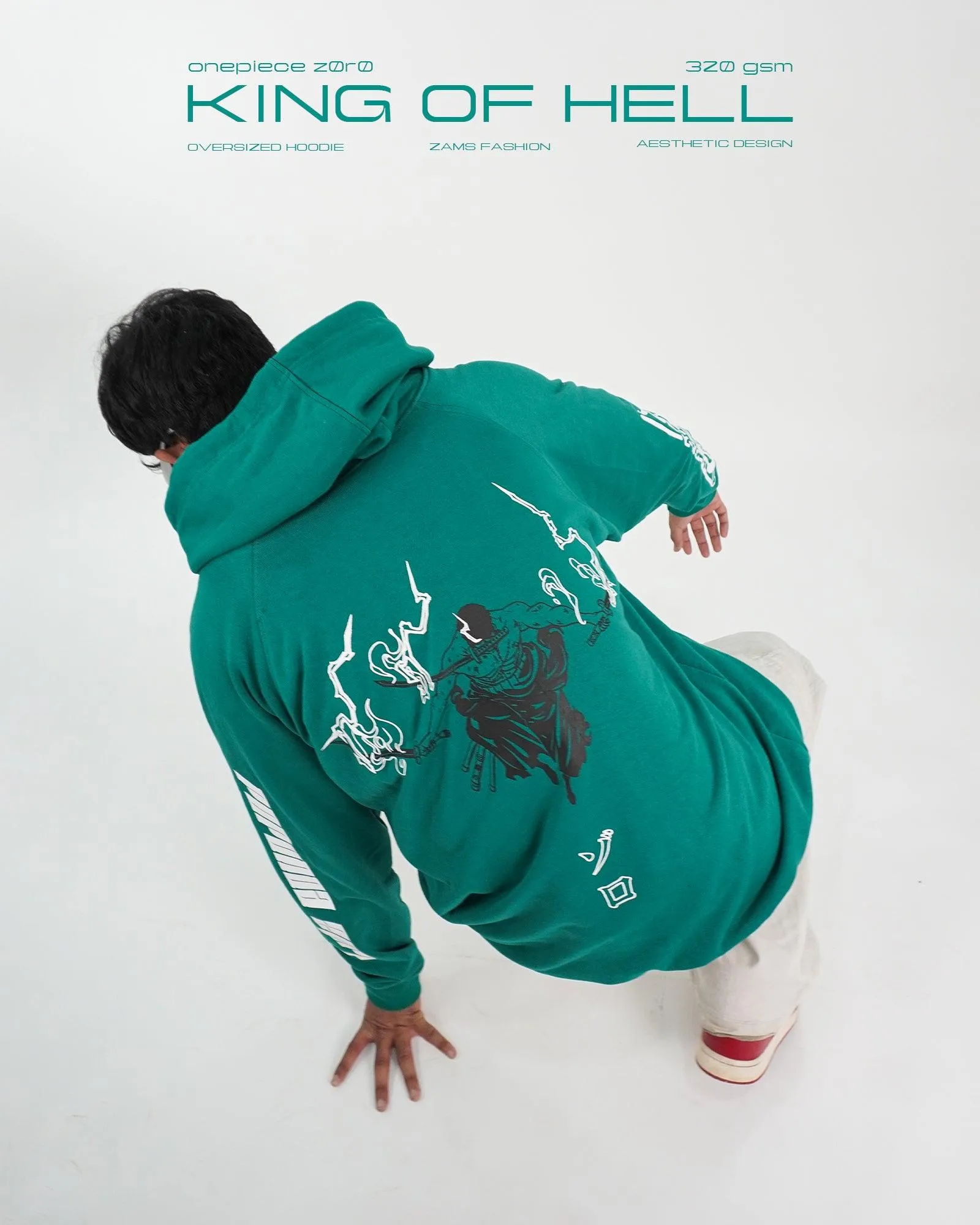 King Of Hell / Zoro / Oversized Hoodie