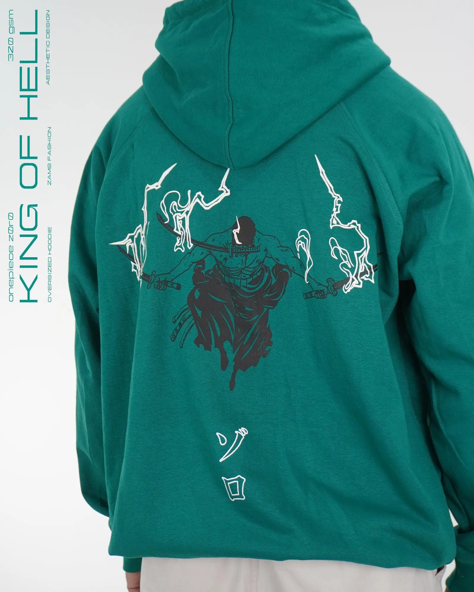 King Of Hell / Zoro / Oversized Hoodie