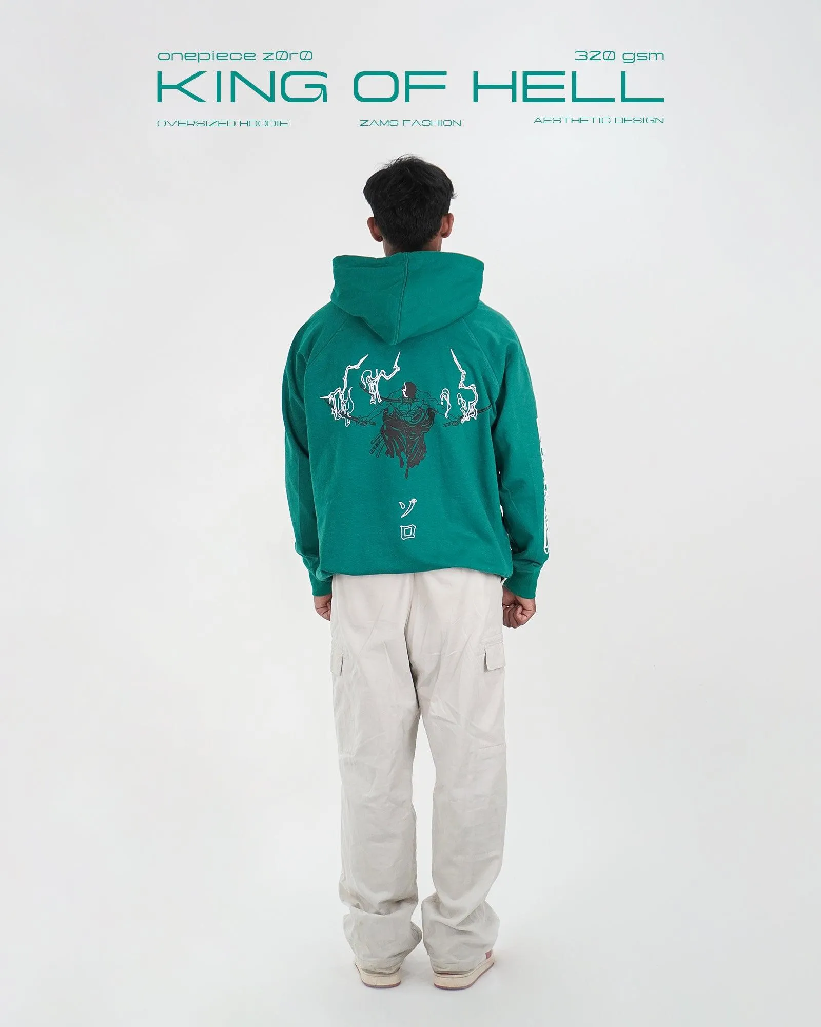 King Of Hell / Zoro / Oversized Hoodie