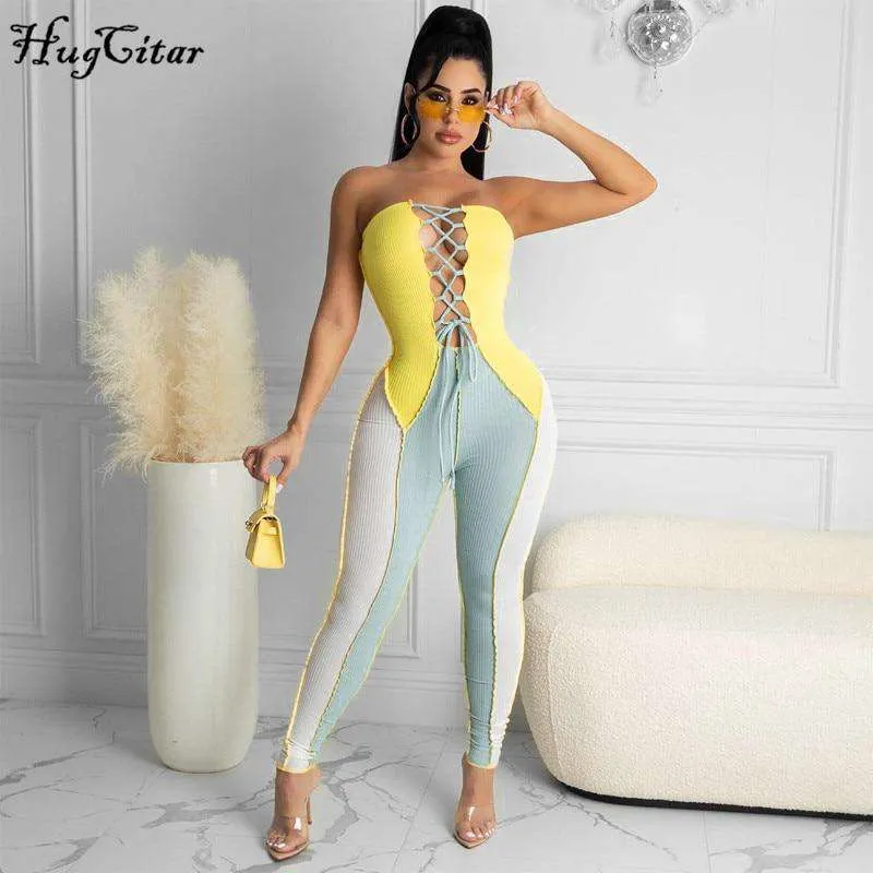 Lace Up Catsuit