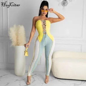 Lace Up Catsuit