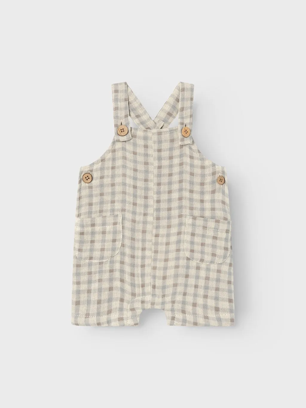 Lil' Atelier Baby JOEY SHORT LOOSE OVERALL - Bleached Sand