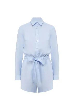 Linen Tie Detailed Romper