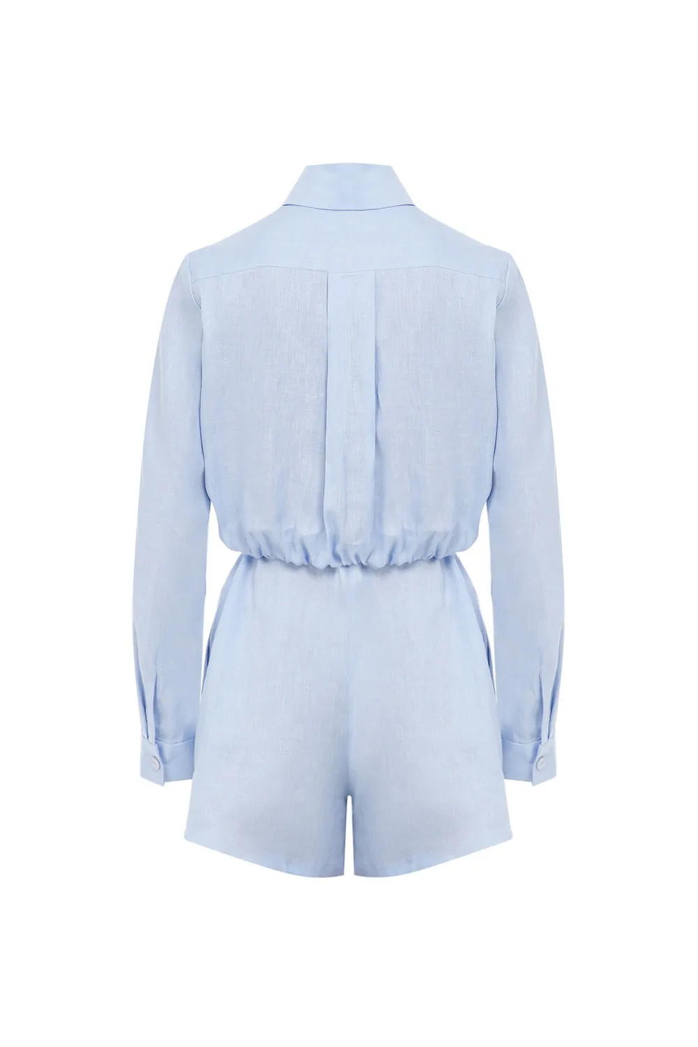 Linen Tie Detailed Romper