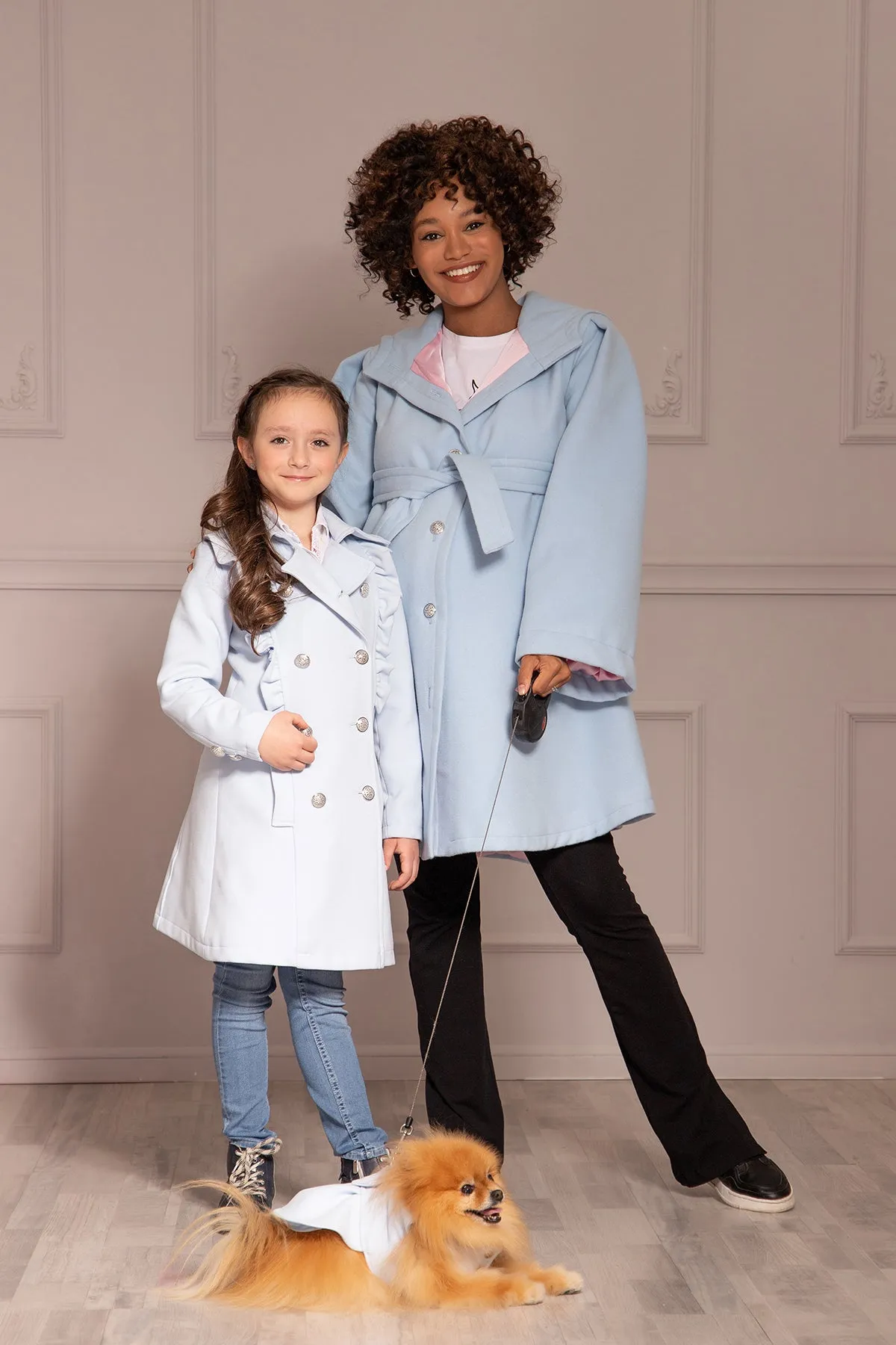 LITTLE GIRL DETAILS COAT