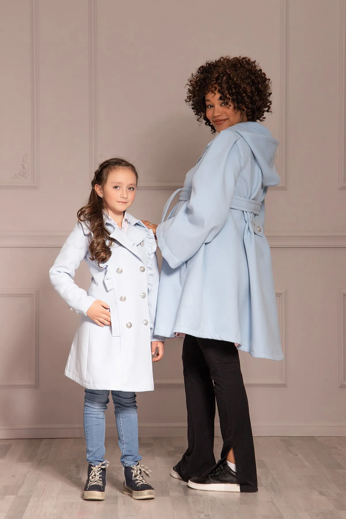 LITTLE GIRL DETAILS COAT