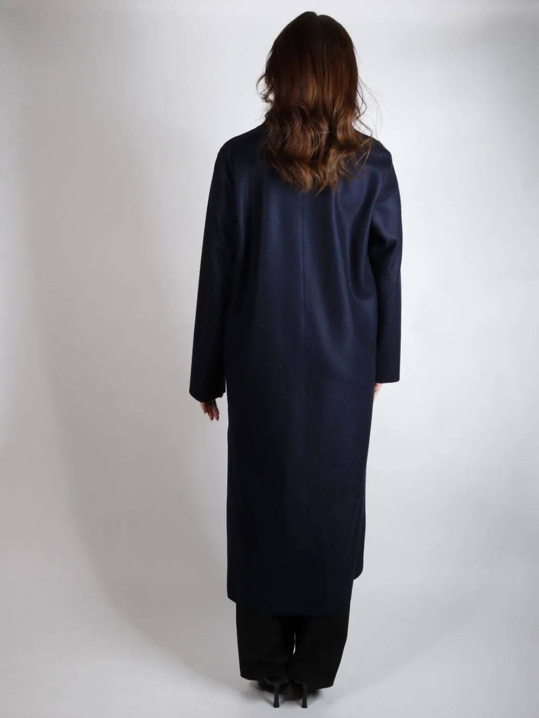 LONG BOXY COAT Marine
