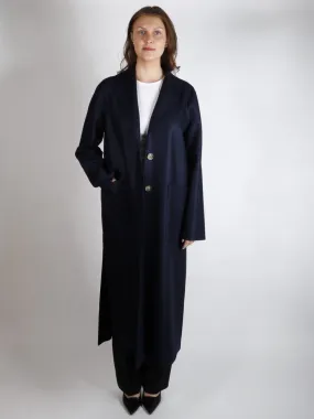 LONG BOXY COAT Marine