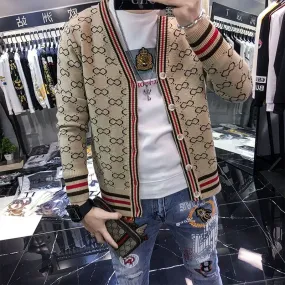 Loose 2020 New Style for Autumn and Winter Coat Stylish Handsome Men's Cardigan Sweater