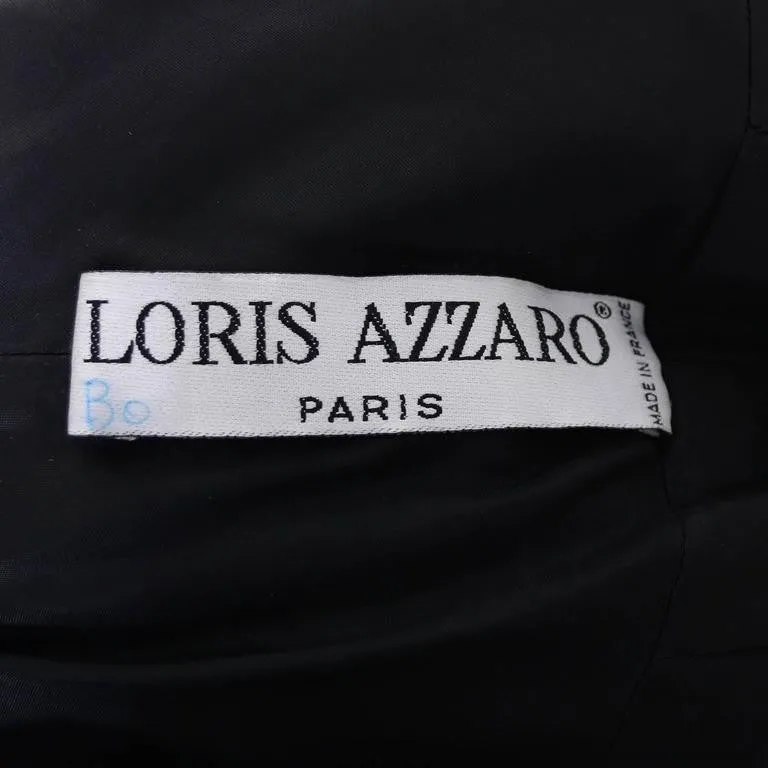 Loris Azzaro Vintage Dress 1980s Avant Garde Sequins Statement Evening Gown