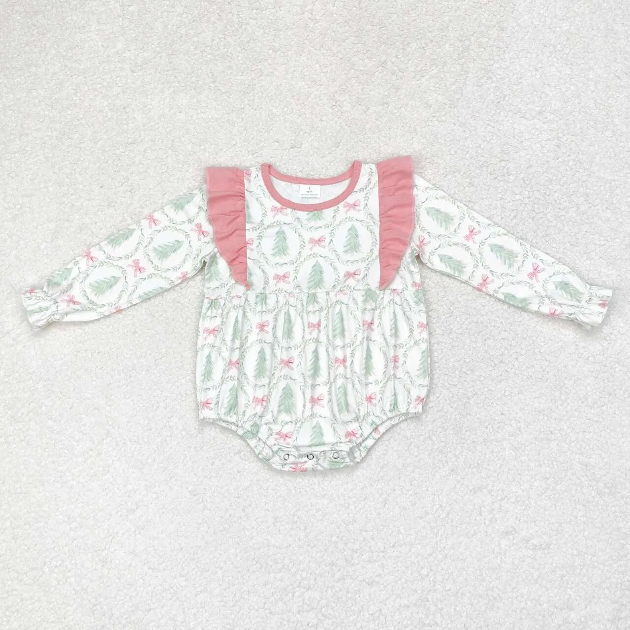LR1105  baby girl clothes tree baby christmas bubble
