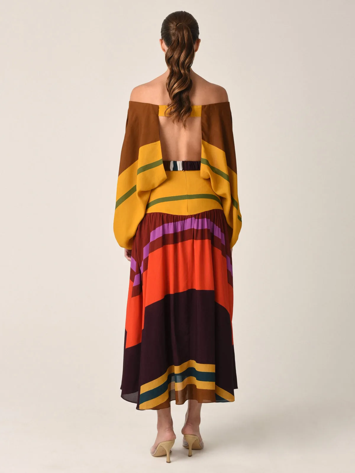 Mariah Dress Color Block Multi