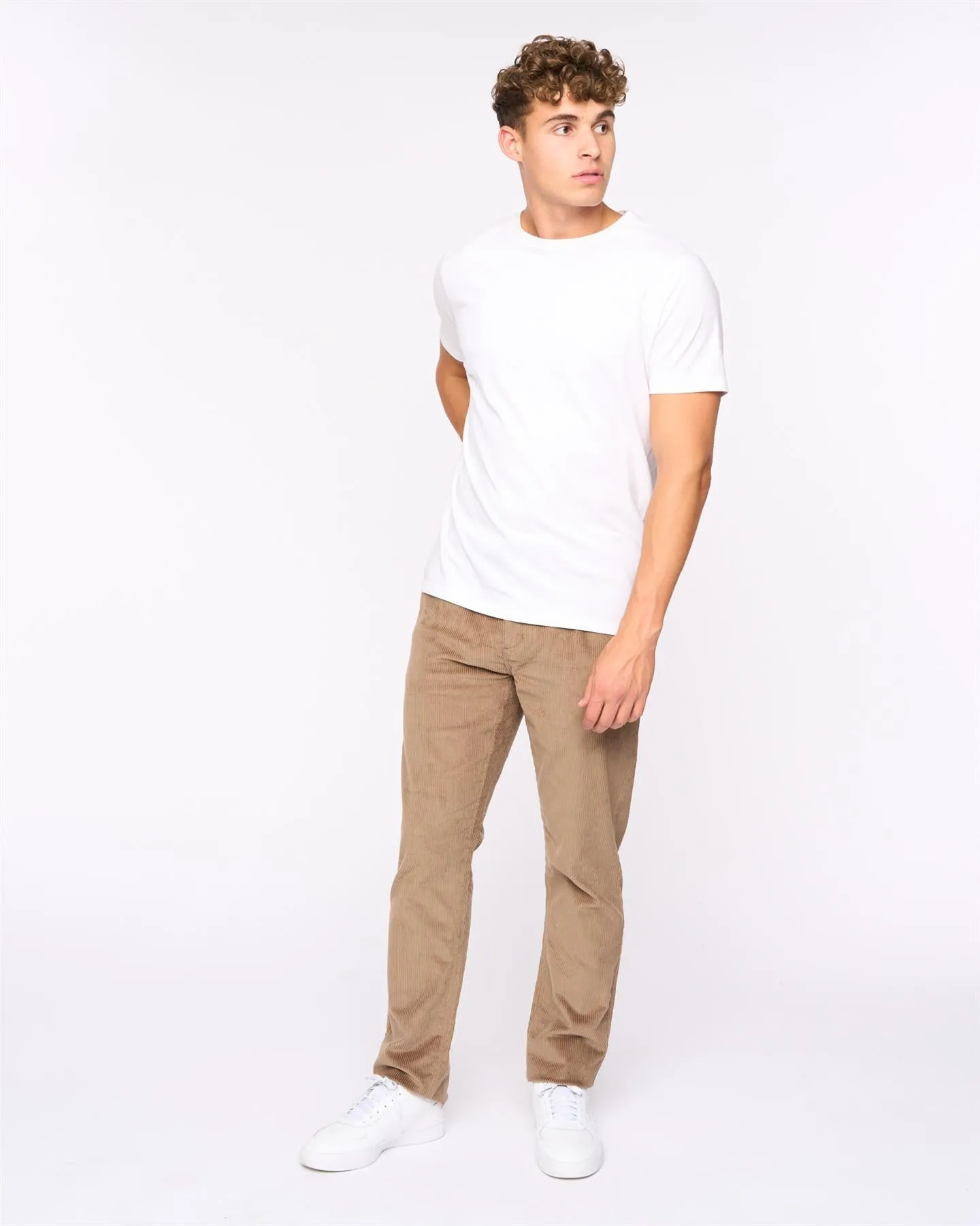 Mens Cordout Loose Pants  Biscuit