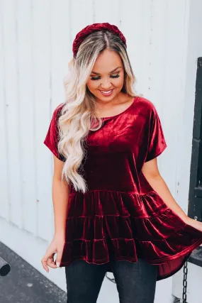Mistletoe Kiss Babydoll Top