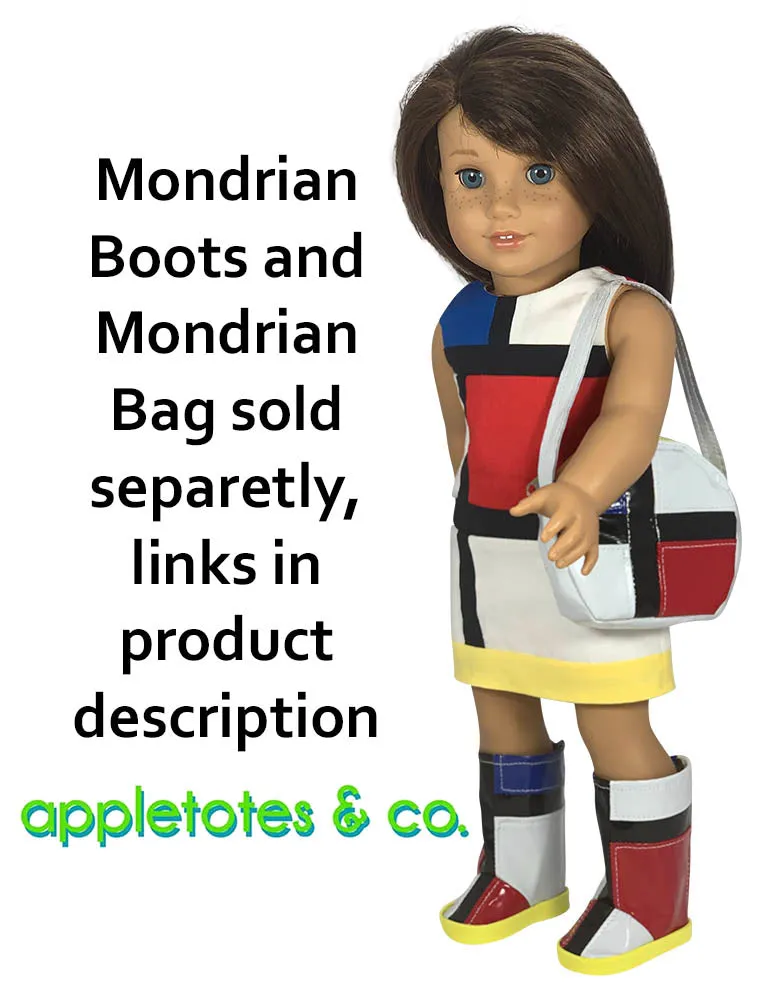 Mondrian Dress Sewing Pattern for 18" Dolls