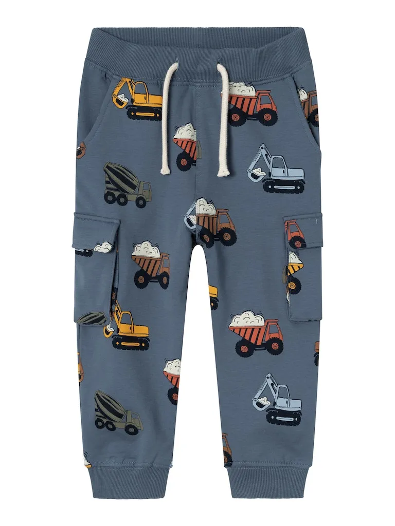 Name it Mini Boys Cargo Sweatpants - Tractor