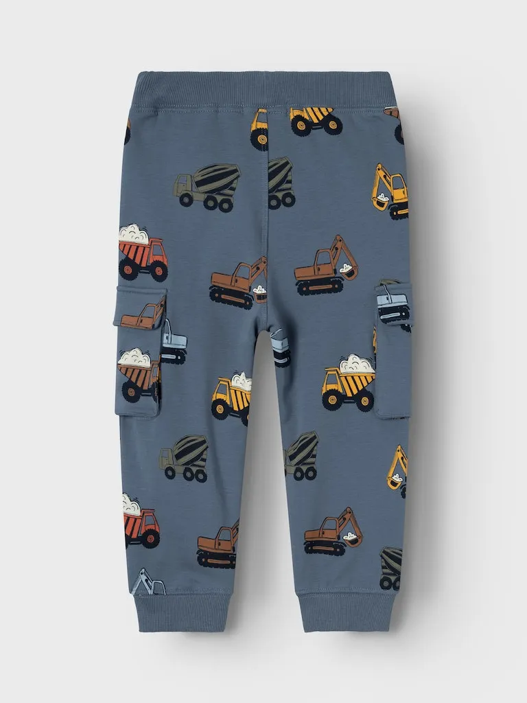 Name it Mini Boys Cargo Sweatpants - Tractor