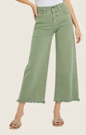 Nancy Olive High Rise Jeans