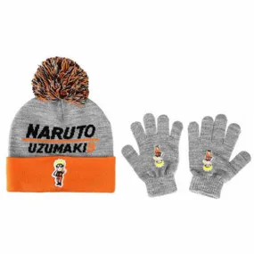 NARUTO SHIPPUDEN YOUTH BEANIE & GLOVES COMBO