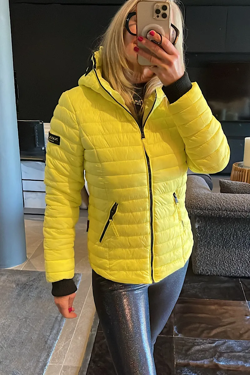 Navahoo Yellow Puffer Jacket