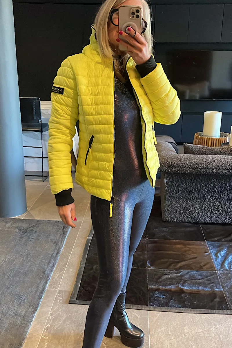 Navahoo Yellow Puffer Jacket