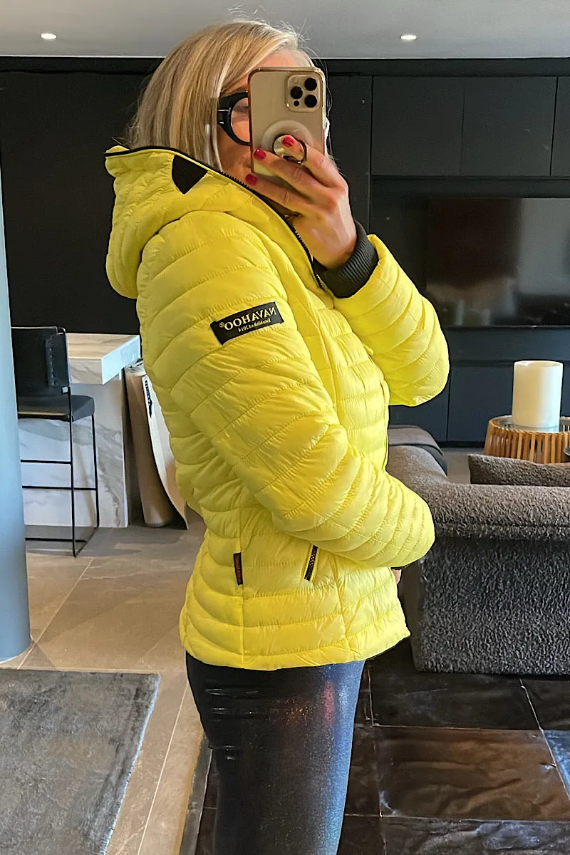 Navahoo Yellow Puffer Jacket