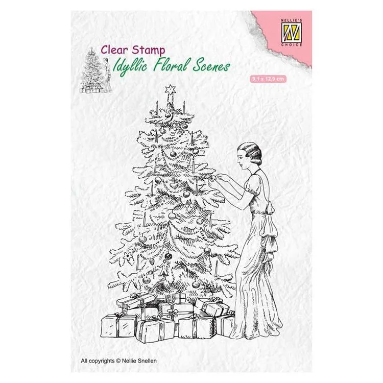 Nellie's Choice Clear Stamp Vintage Christmas