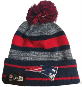 New England Patriots - Cuff Pom Knit Beanie, New Era