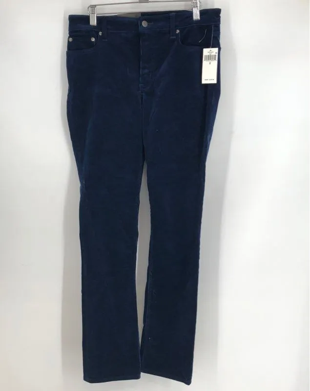 NWT Lauren Ralph Lauren Women's Blue Mid-Rise Straight Leg Chino Pants - Size 8