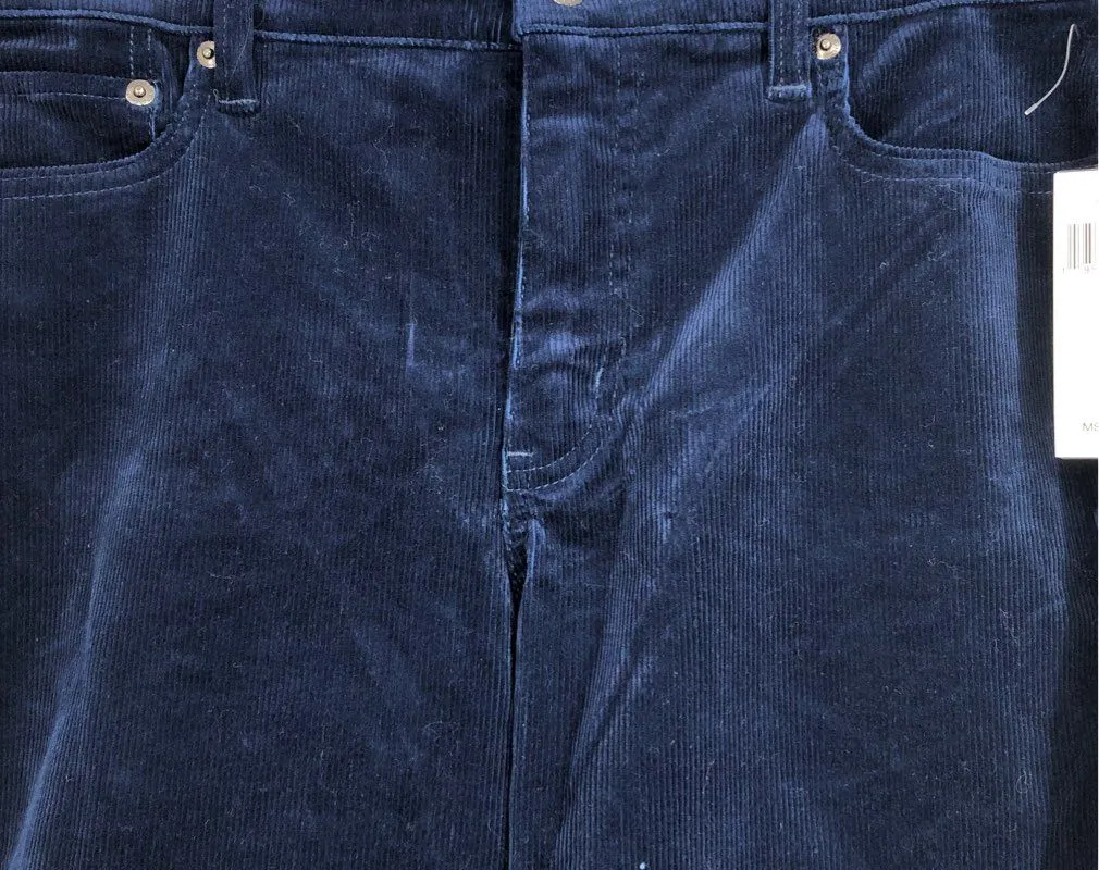 NWT Lauren Ralph Lauren Women's Blue Mid-Rise Straight Leg Chino Pants - Size 8