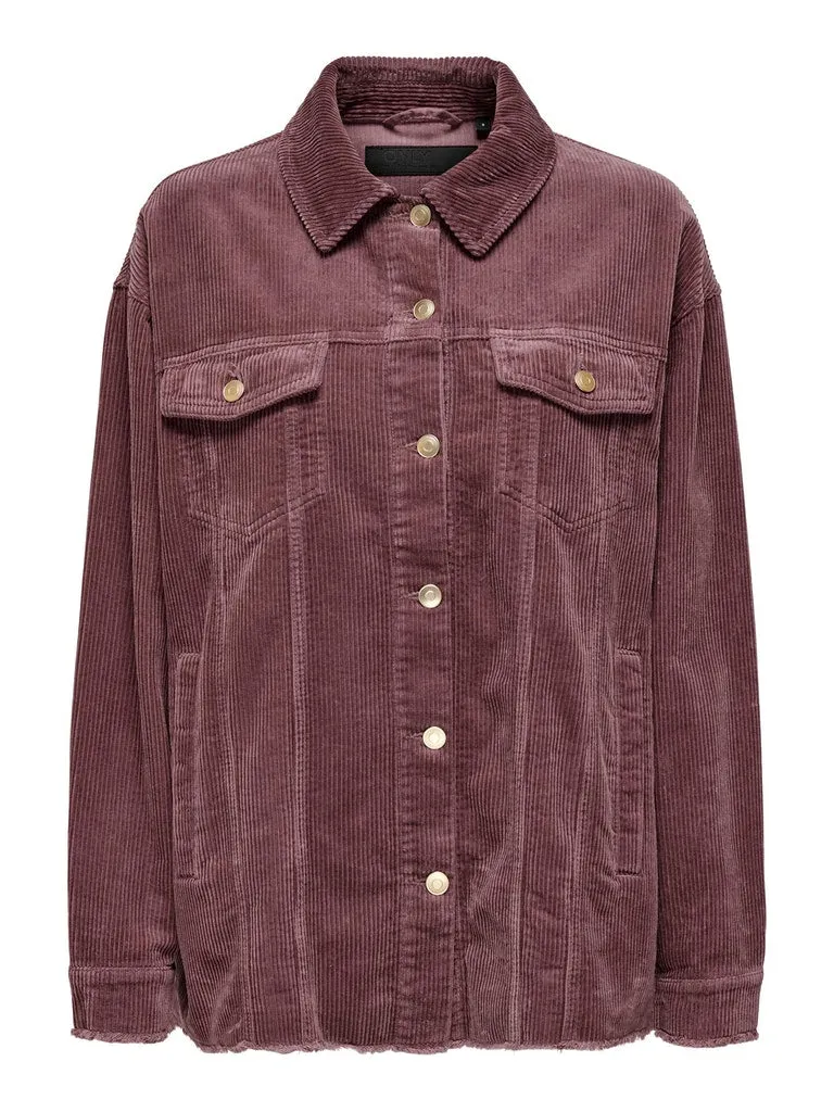 Only / Damen-Jacke / ONLBITTEN CORD SHACKET PNT NOOS