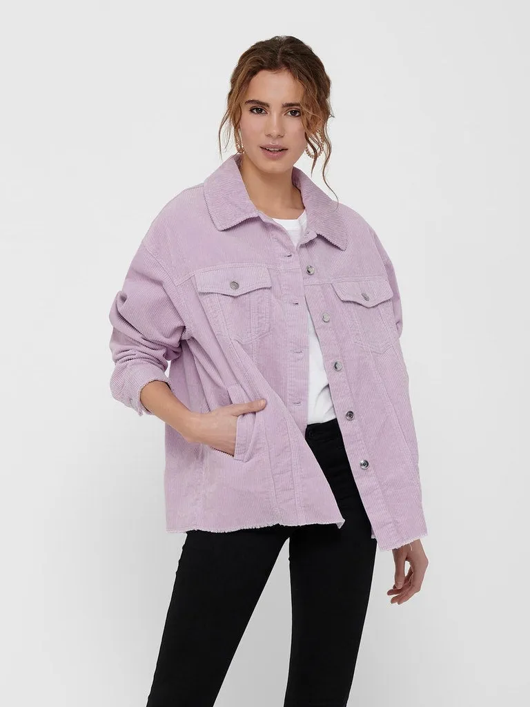 Only / Damen-Jacke / ONLBITTEN CORD SHACKET PNT NOOS