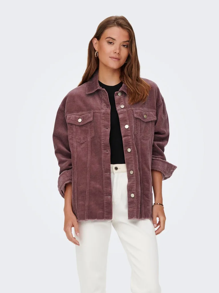 Only / Damen-Jacke / ONLBITTEN CORD SHACKET PNT NOOS