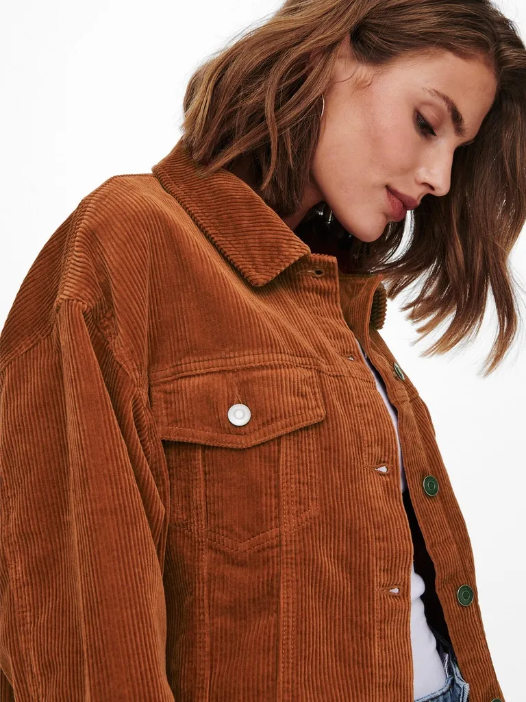 Only / Damen-Jacke / ONLBITTEN CORD SHACKET PNT NOOS