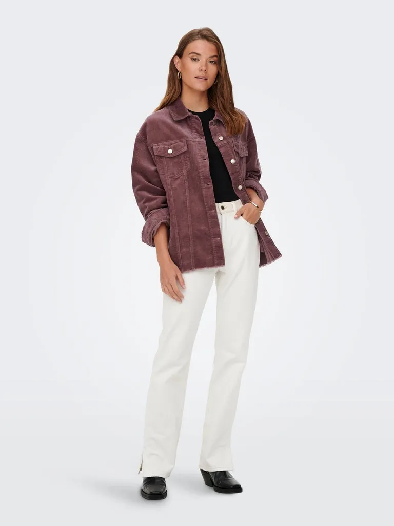 Only / Damen-Jacke / ONLBITTEN CORD SHACKET PNT NOOS
