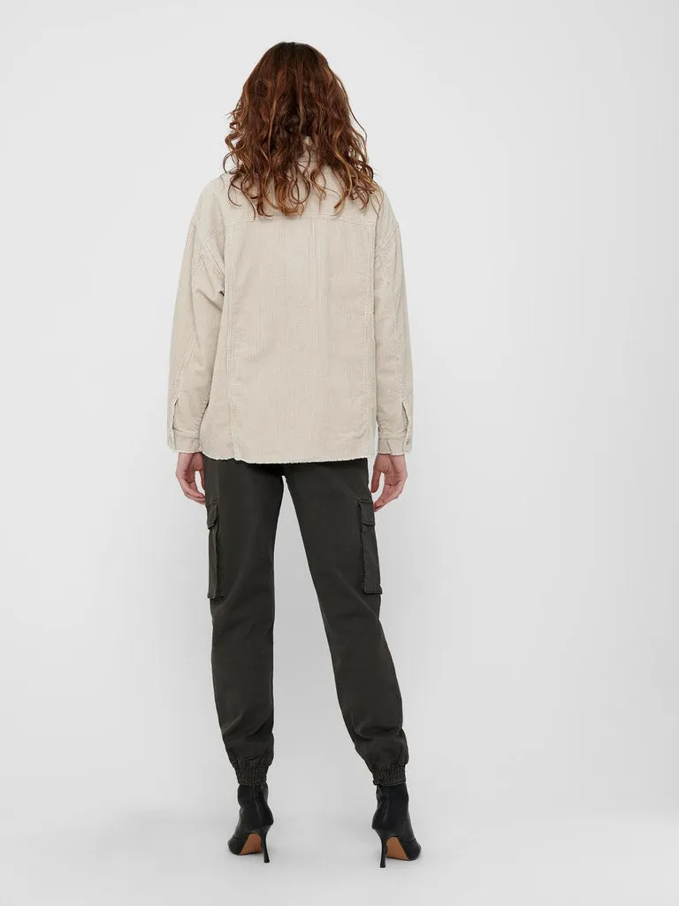 Only / Damen-Jacke / ONLBITTEN CORD SHACKET PNT NOOS
