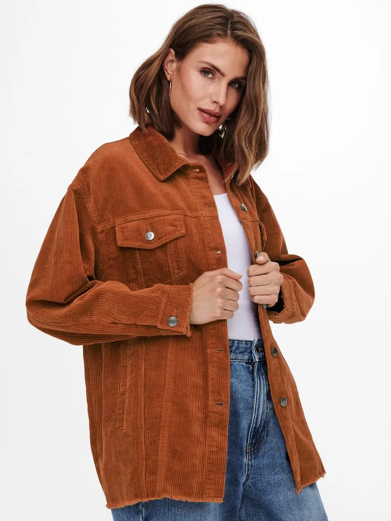 Only / Damen-Jacke / ONLBITTEN CORD SHACKET PNT NOOS