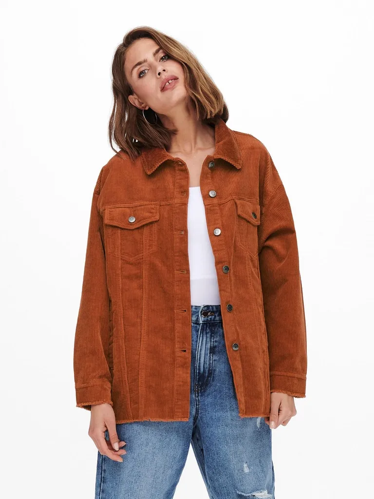 Only / Damen-Jacke / ONLBITTEN CORD SHACKET PNT NOOS