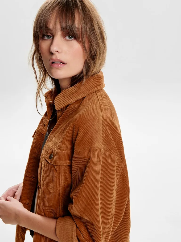 Only / Damen-Jacke / ONLBITTEN CORD SHACKET PNT NOOS