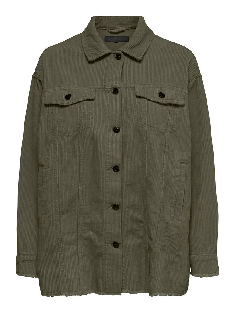 Only / Damen-Jacke / ONLBITTEN CORD SHACKET PNT NOOS