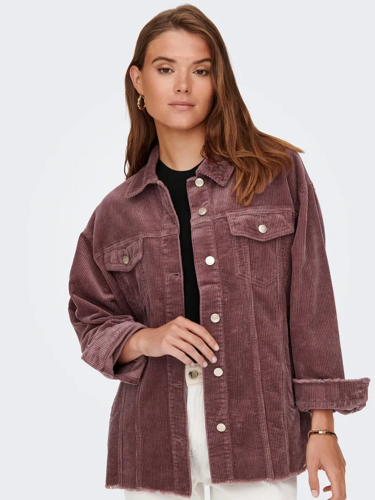 Only / Damen-Jacke / ONLBITTEN CORD SHACKET PNT NOOS
