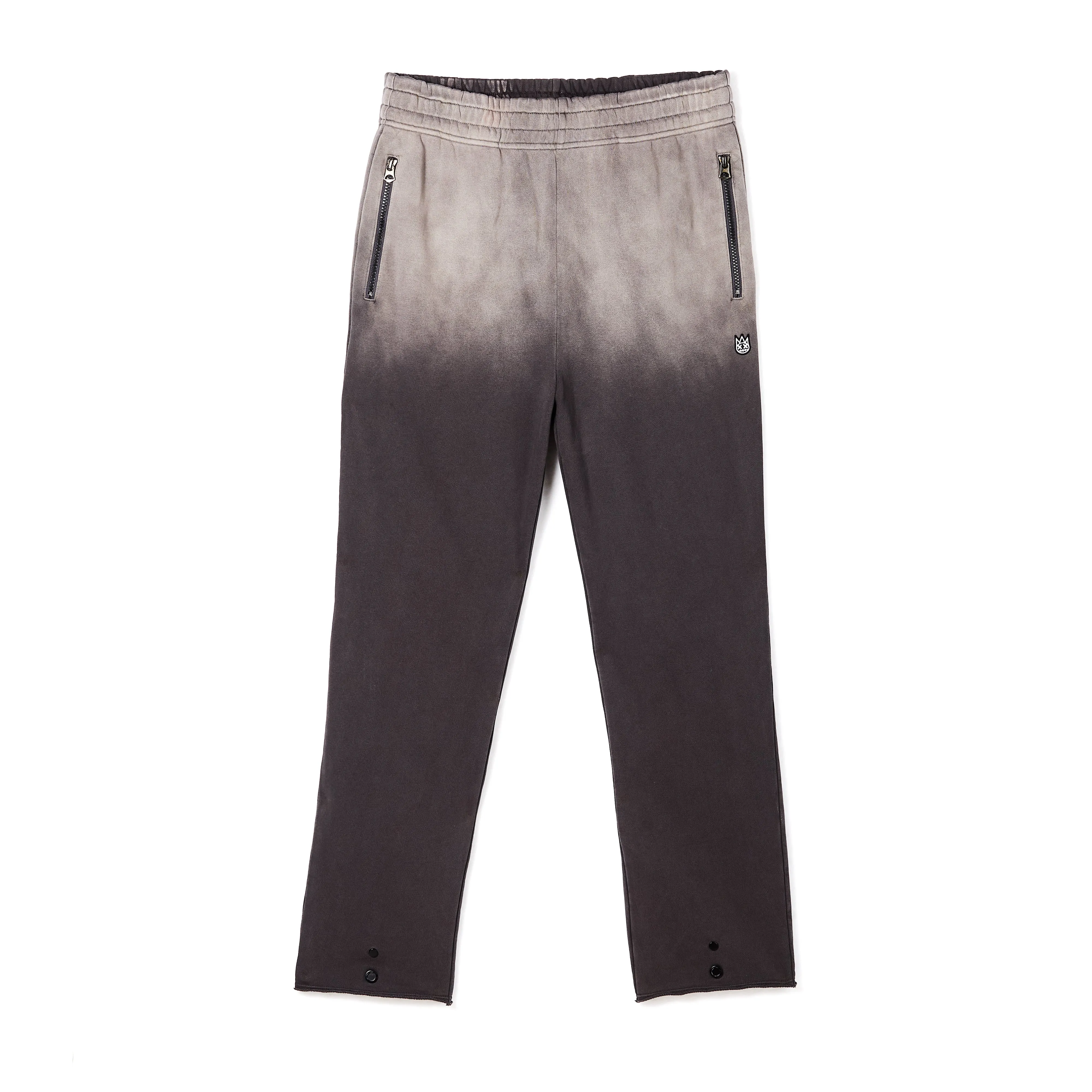 OPEN HEM SWEATPANTS IN VINTAGE CHARCOAL