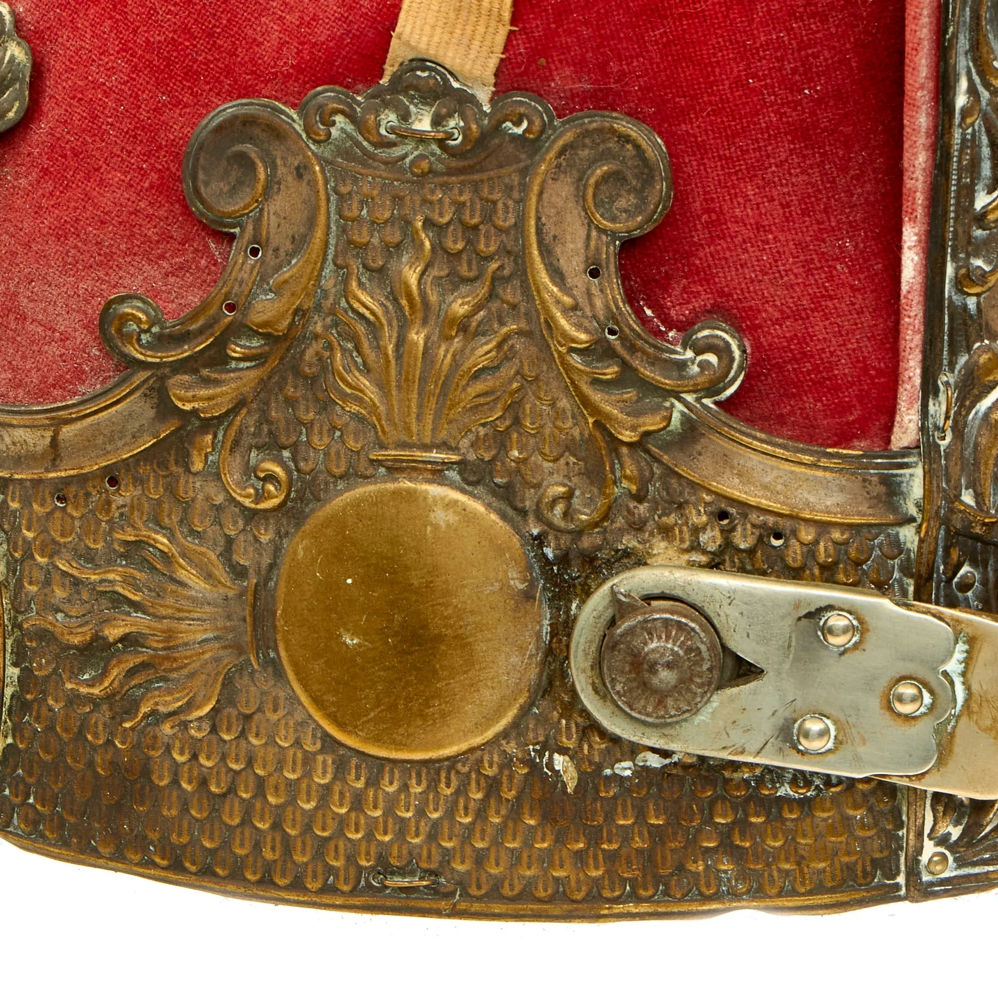 Original Imperial German Late 19th Century Prussian Model 1894 1st Foot Guards Grenadiers Mitre Cap